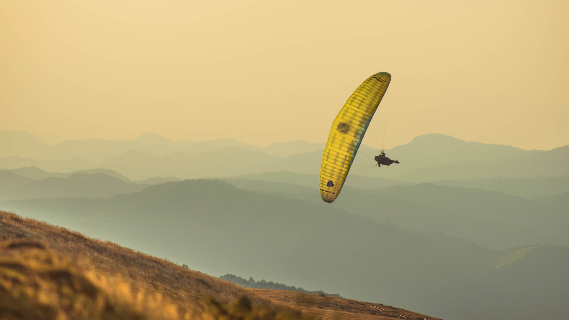Finishing my task above the take off at the Red Bull Acro Cross